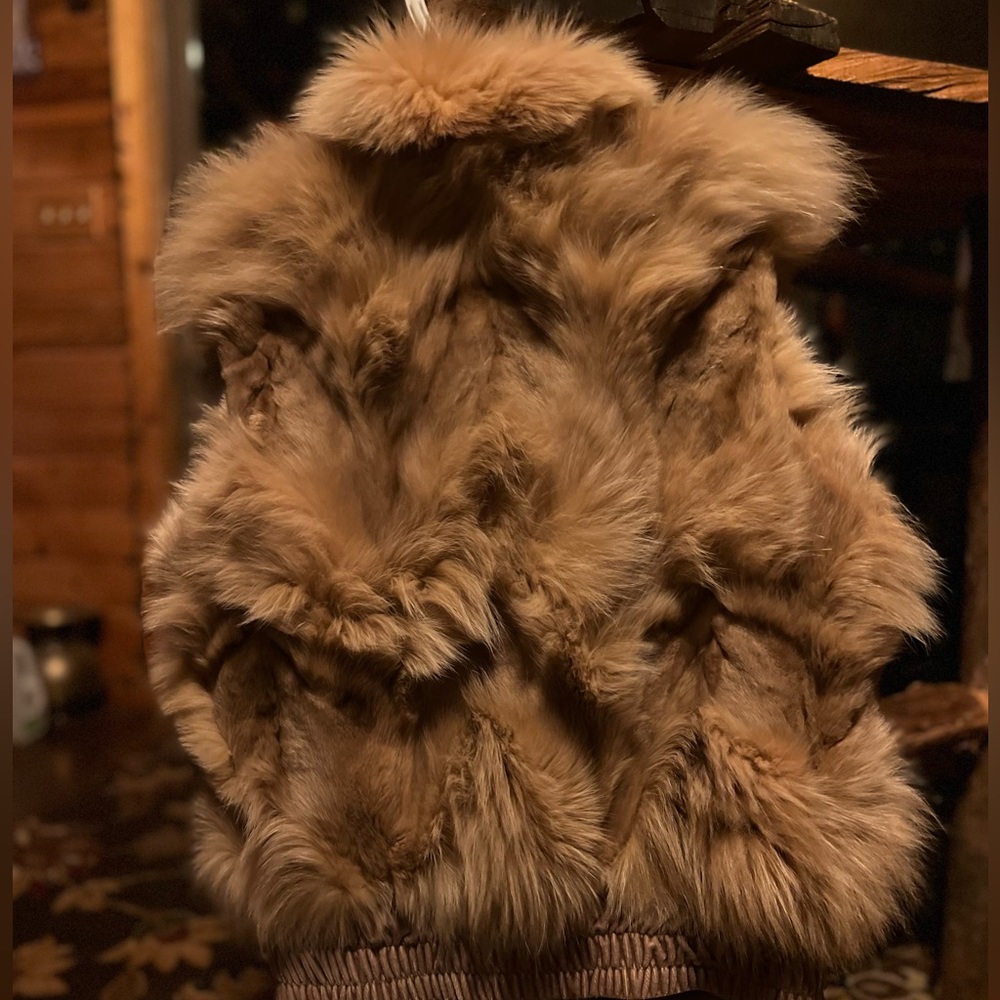 100% real fox fur vest